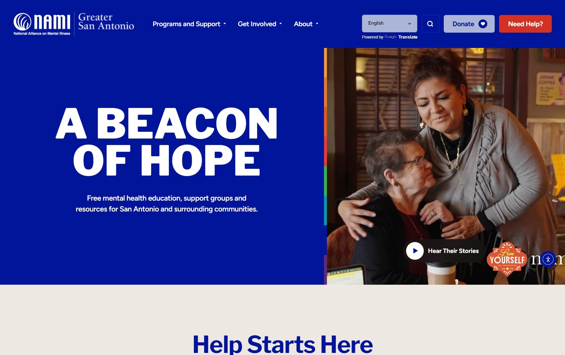 NAMI Greater San Antonio — Nonprofit · Mental Health case study by DotVertex